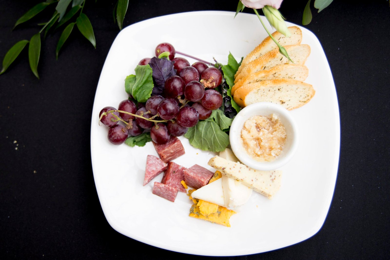 appetizer plate for a wedding reception