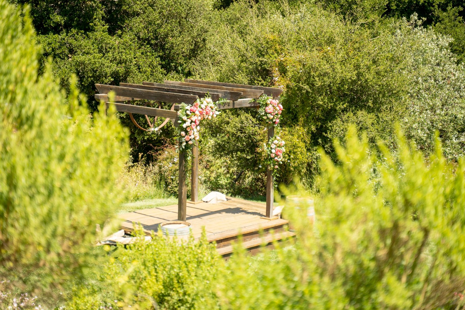 wedding ceremony site at Loma Grande Ranch