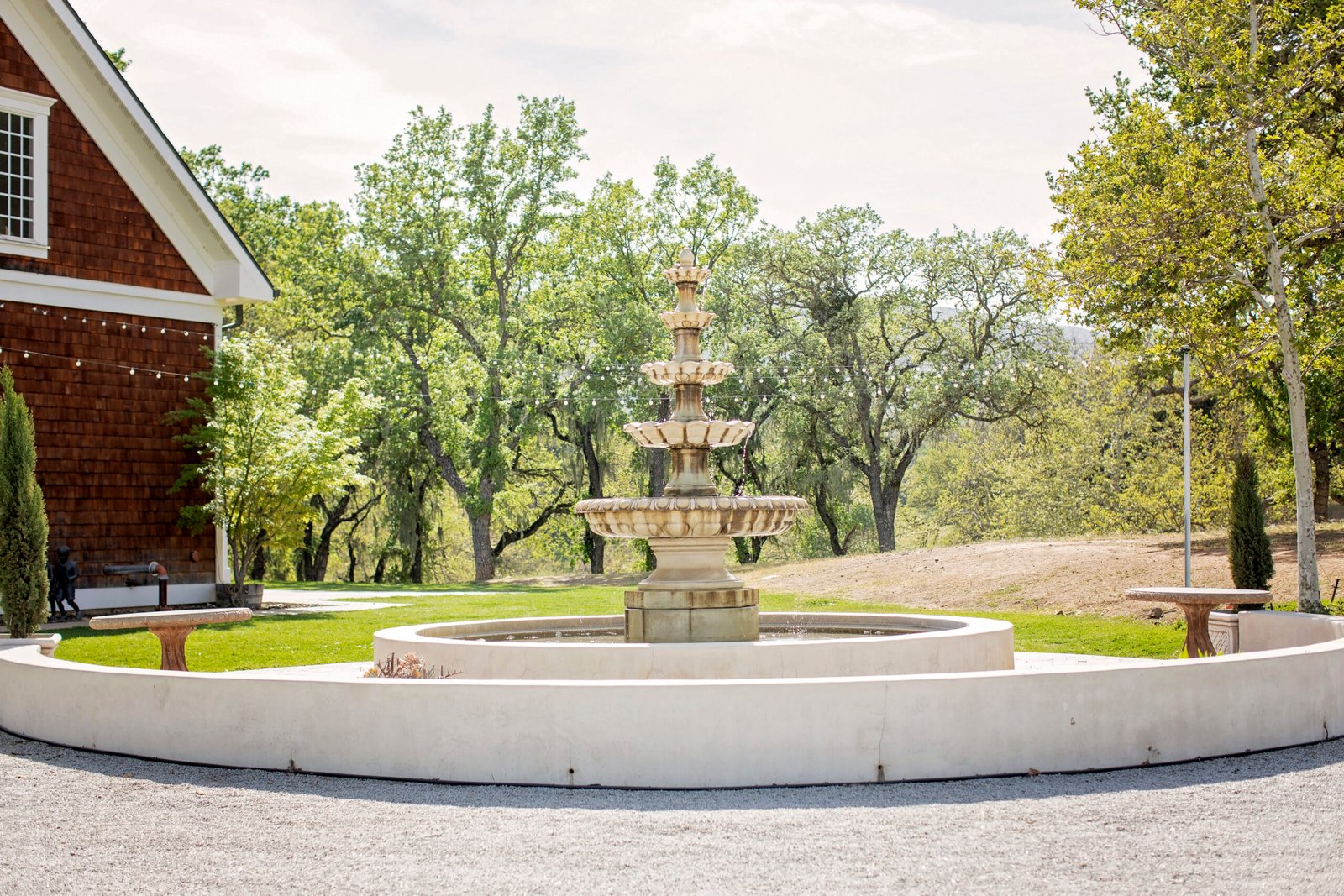 fountain at Spanish Oaks Ranch