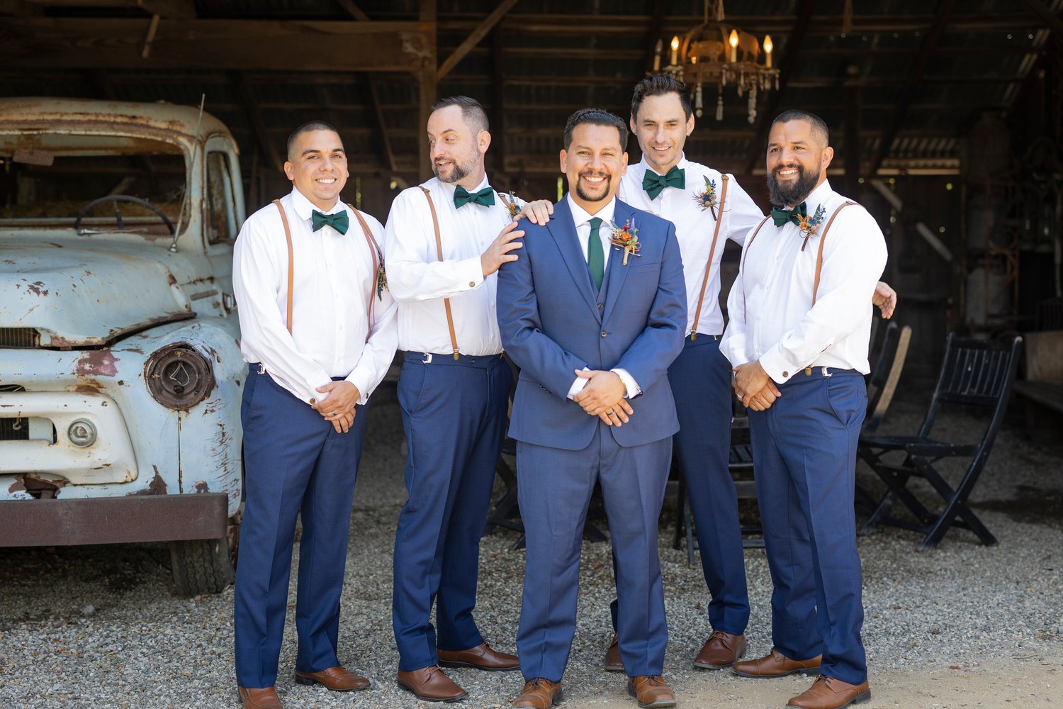 groom with the groomsmen