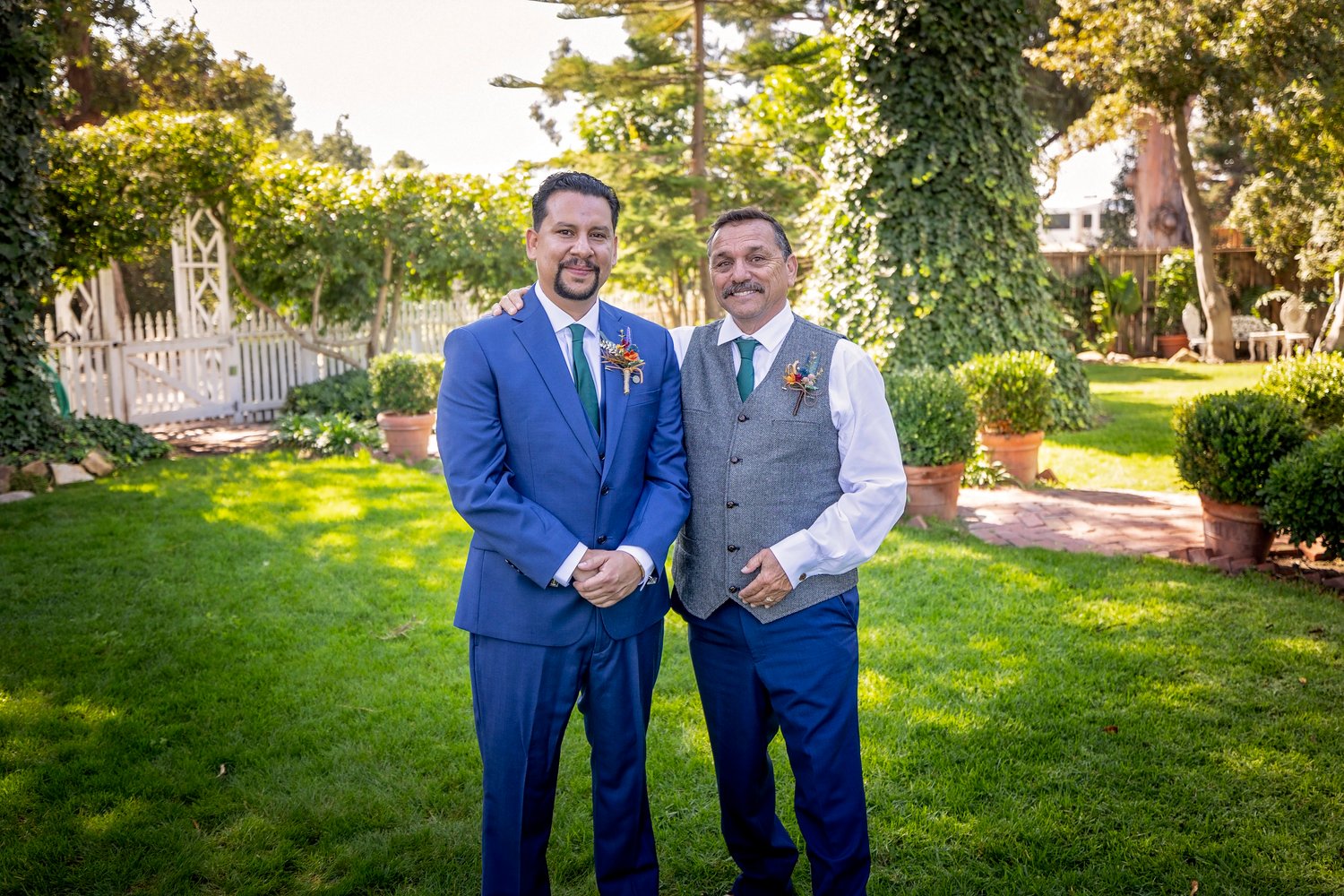 groom with his dad